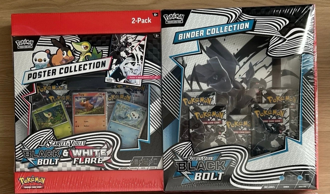 Black Bolt Binder + Poster Collection- Sam's club bundle OR White Flare Binder + Poster Collection.