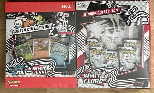 Black Bolt Binder + Poster Collection- Sam's club bundle OR White Flare Binder + Poster Collection.